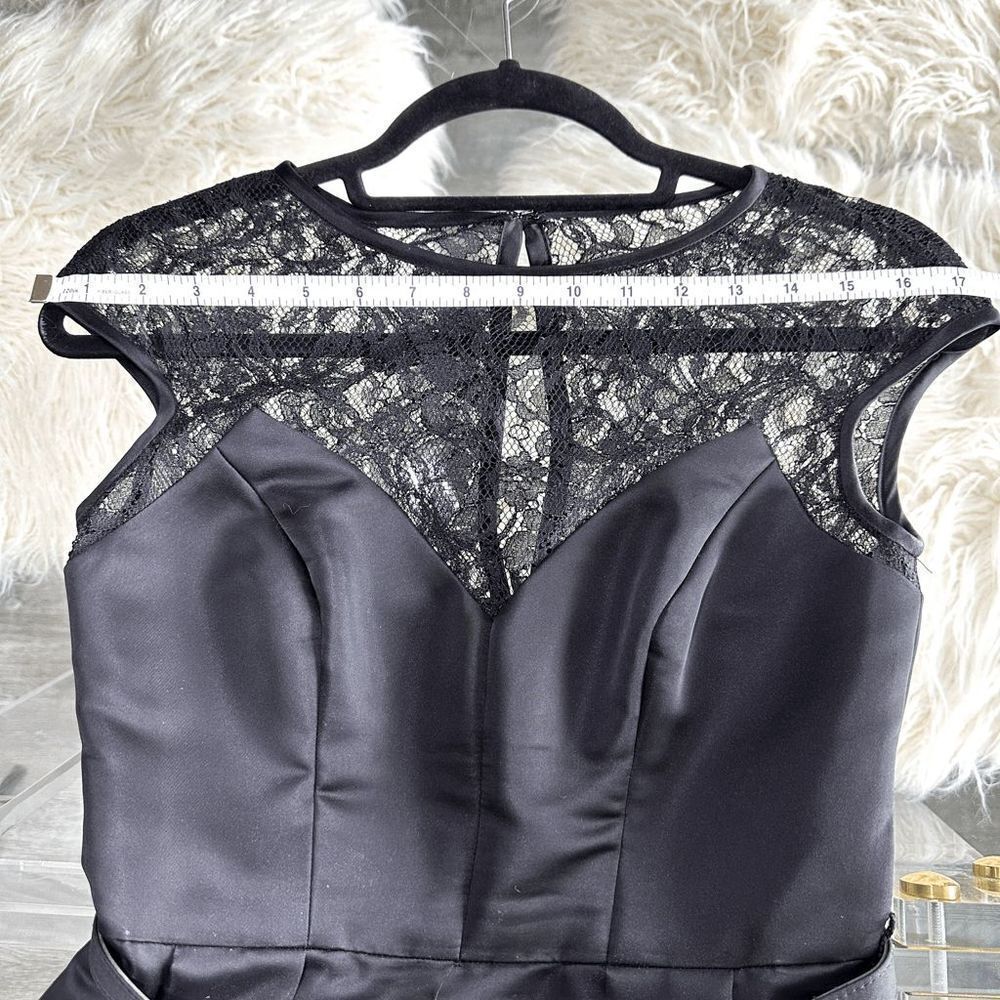 THEIA Lace Pattern Mini Dress - Picture 13 of 13